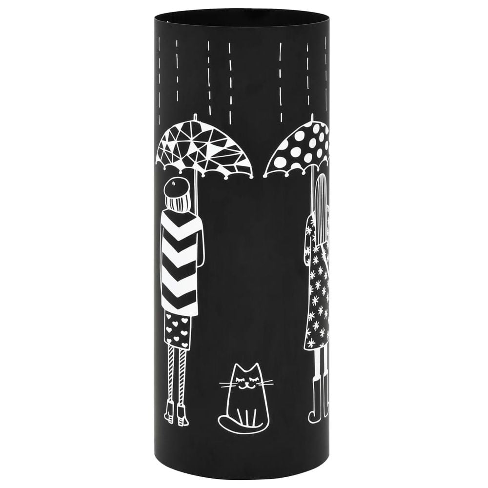 Umbrella Stand Women Steel Black - anydaydirect