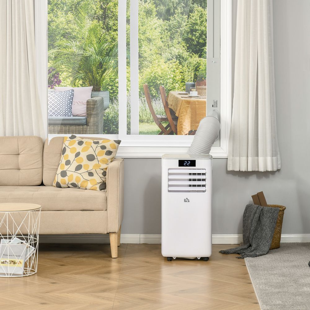 10000 BTU Mobile Air Conditioner Indoor Portable AC Unit w/ RC, White - anydaydirect