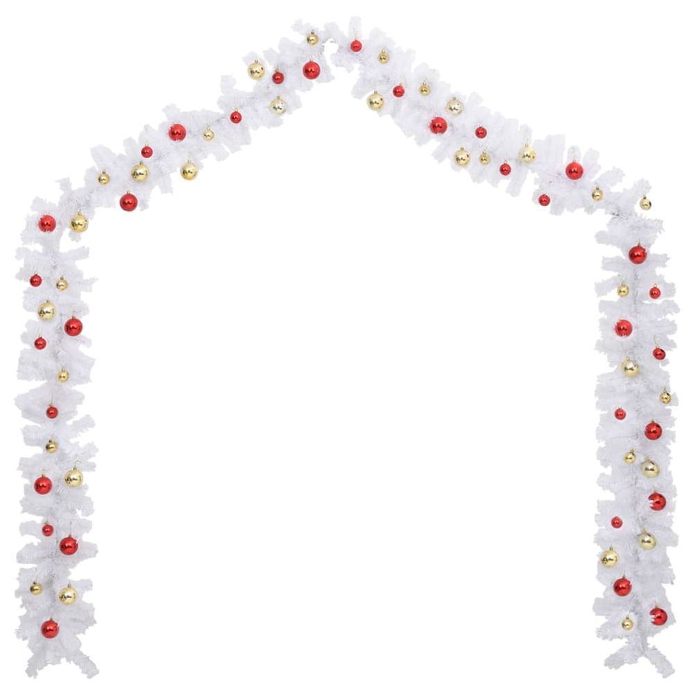 Christmas Garland Decorated with Baubles 5 m to 10 m - anydaydirect