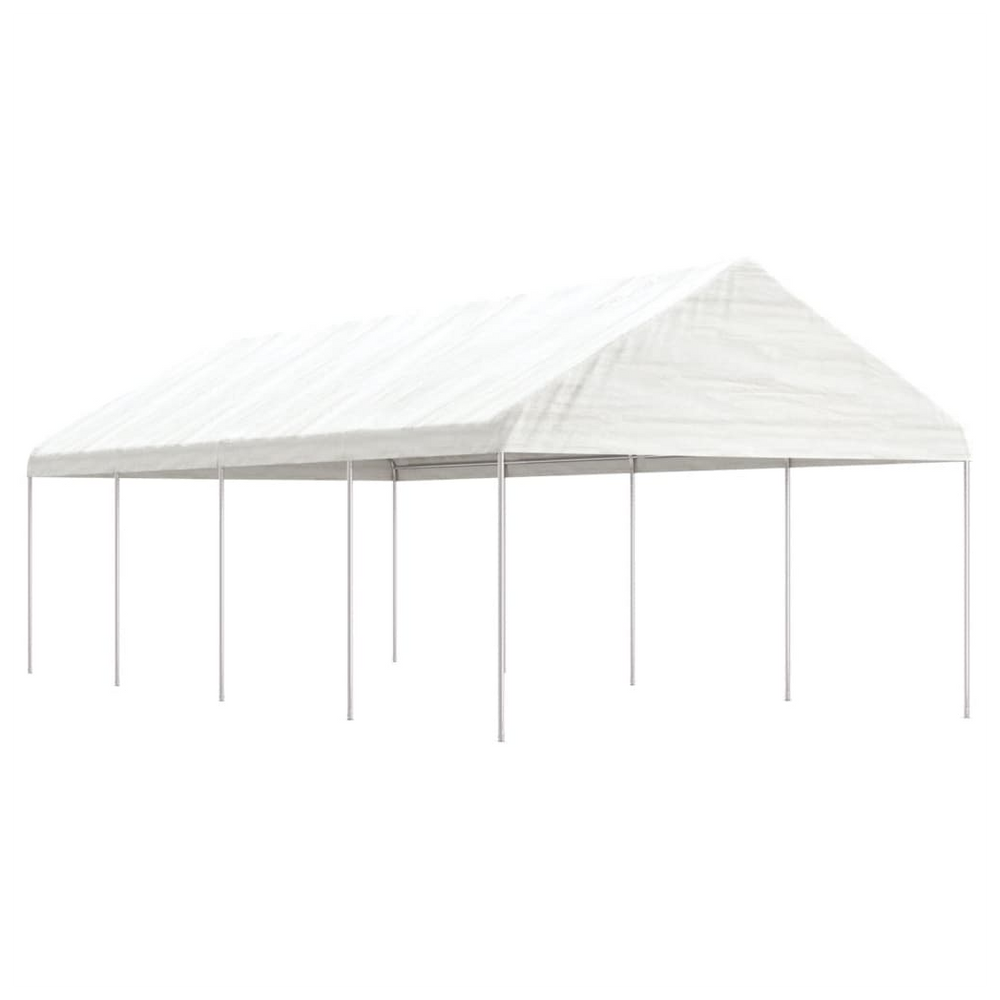 vidaXL Gazebo with Roof White 8.92x4.08x3.22 m Polyethylene - anydaydirect