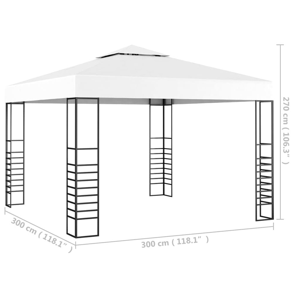 Garden Marquee 3x3 m White - anydaydirect