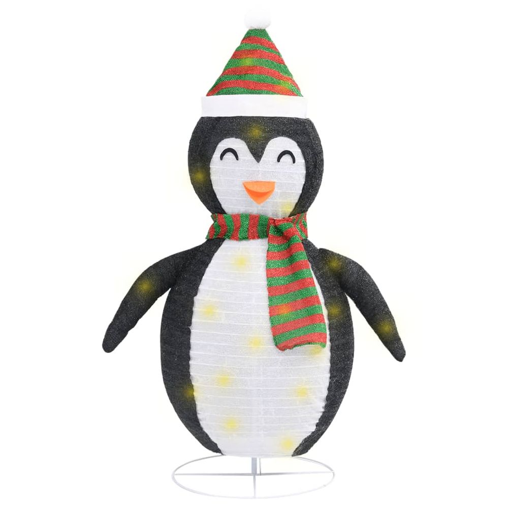 Decorative Christmas Snow Penguin Figure LED Luxury Fabric 90cm to 120cm - anydaydirect