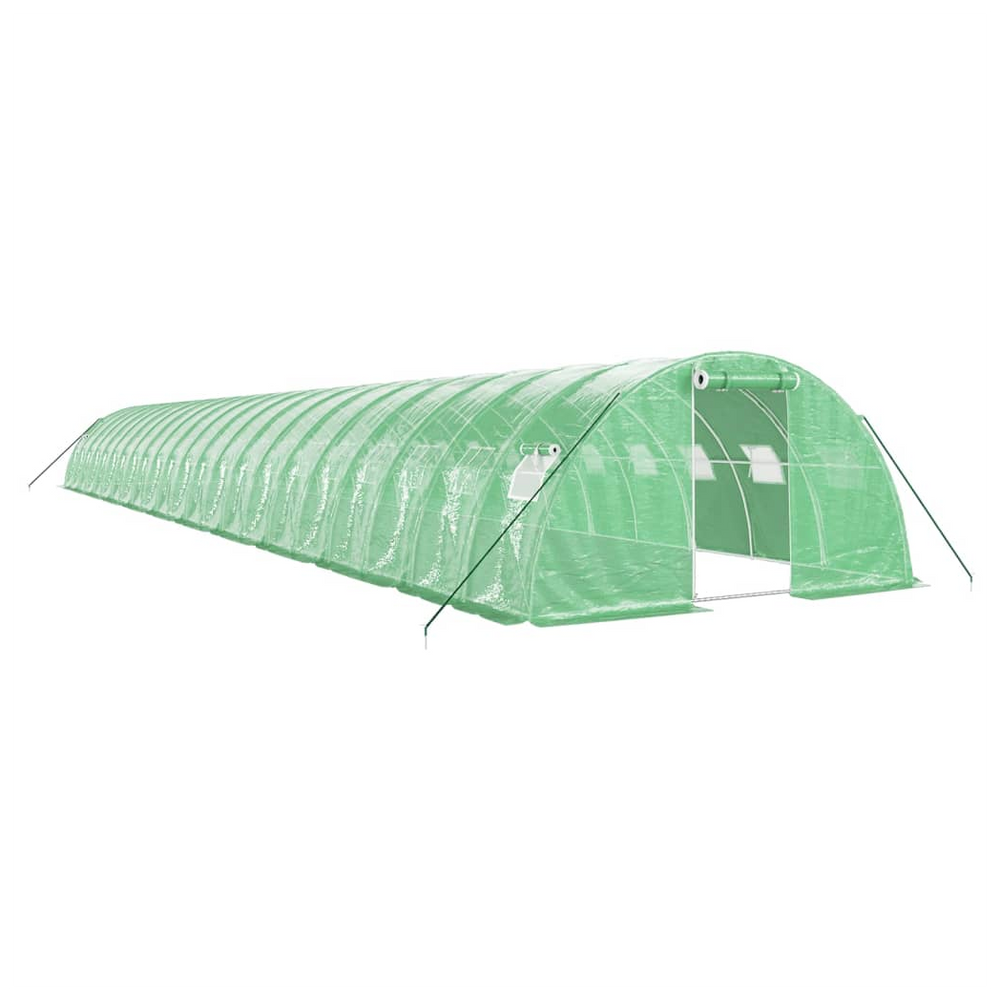 vidaXL Greenhouse with Steel Frame Green 88 m² 22x4x2 m - anydaydirect