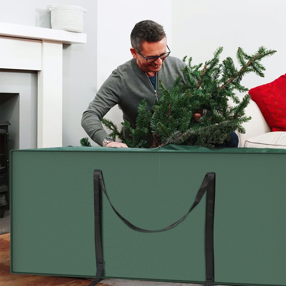 VINSANI GREEN DELUXE XMAS TREE STORAGE BAG 0000500 - anydaydirect