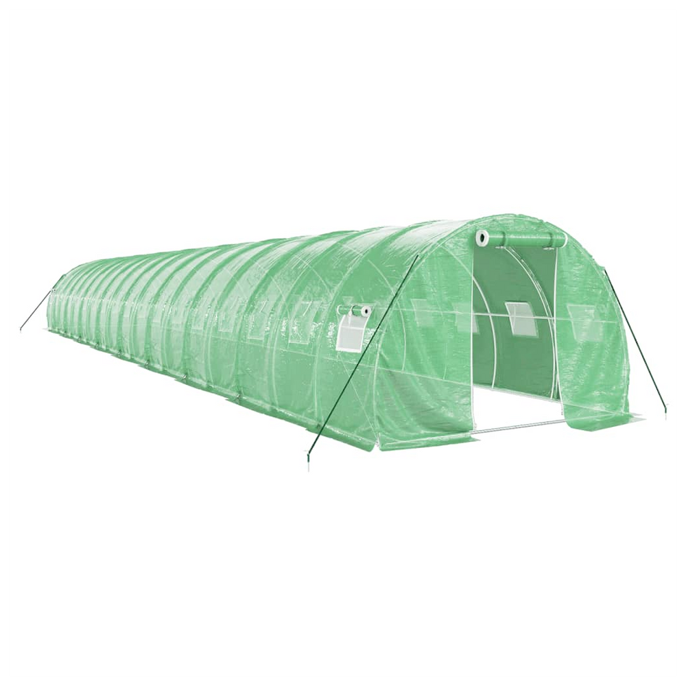 vidaXL Greenhouse with Steel Frame Green 54 m² 18x3x2 m - anydaydirect