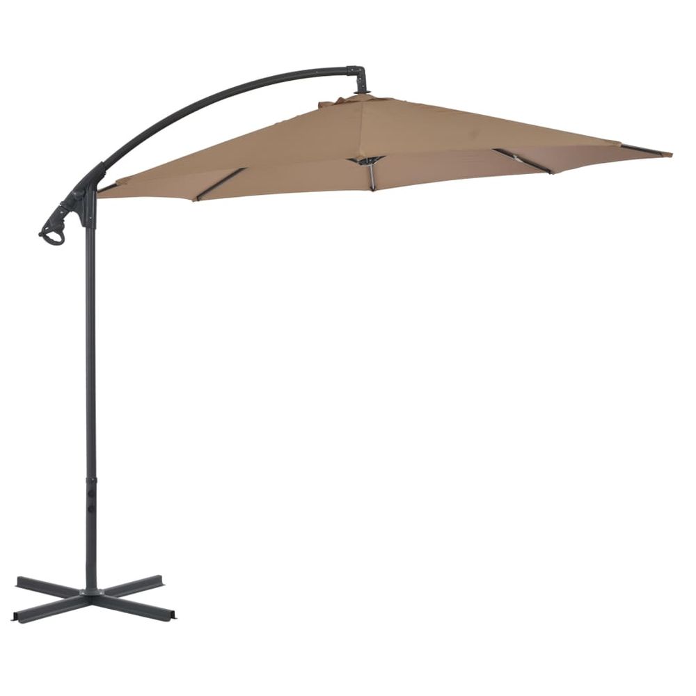 Garden Cantilever Umbrella with Steel Pole 300 cm - anydaydirect
