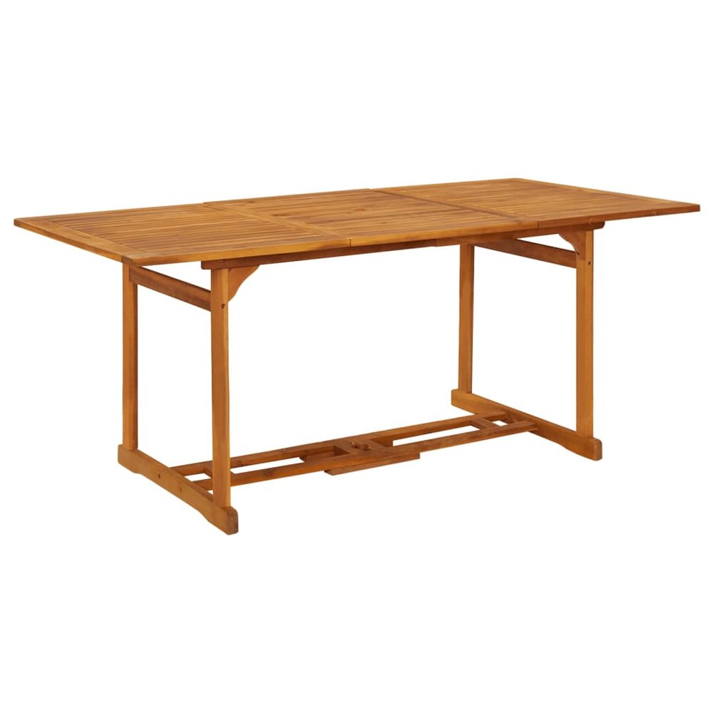 Garden Dining Table 180x90x75 cm Solid Acacia Wood - anydaydirect