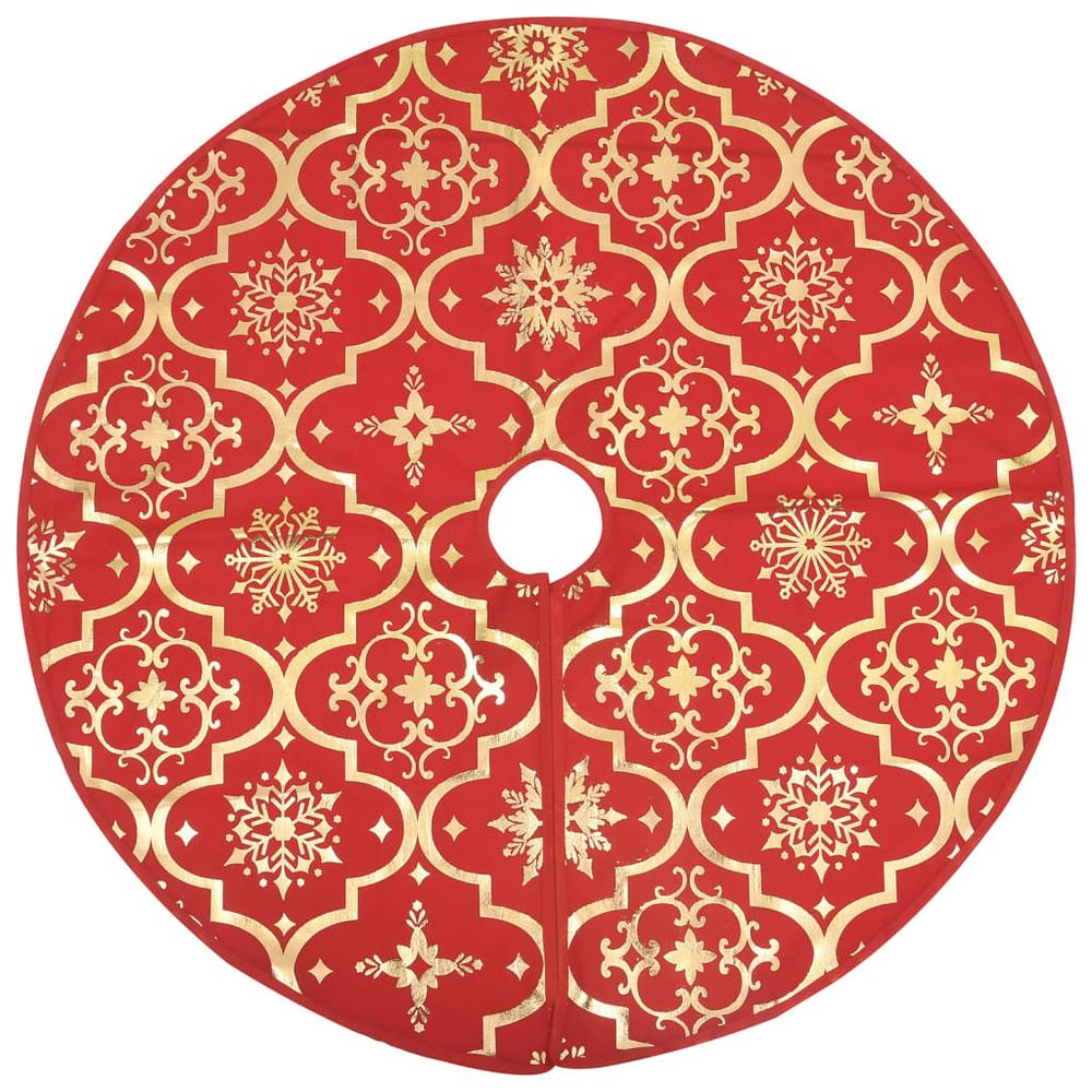 Luxury Christmas Tree Skirt with Sock 90 cm to 150cm Fabric - anydaydirect