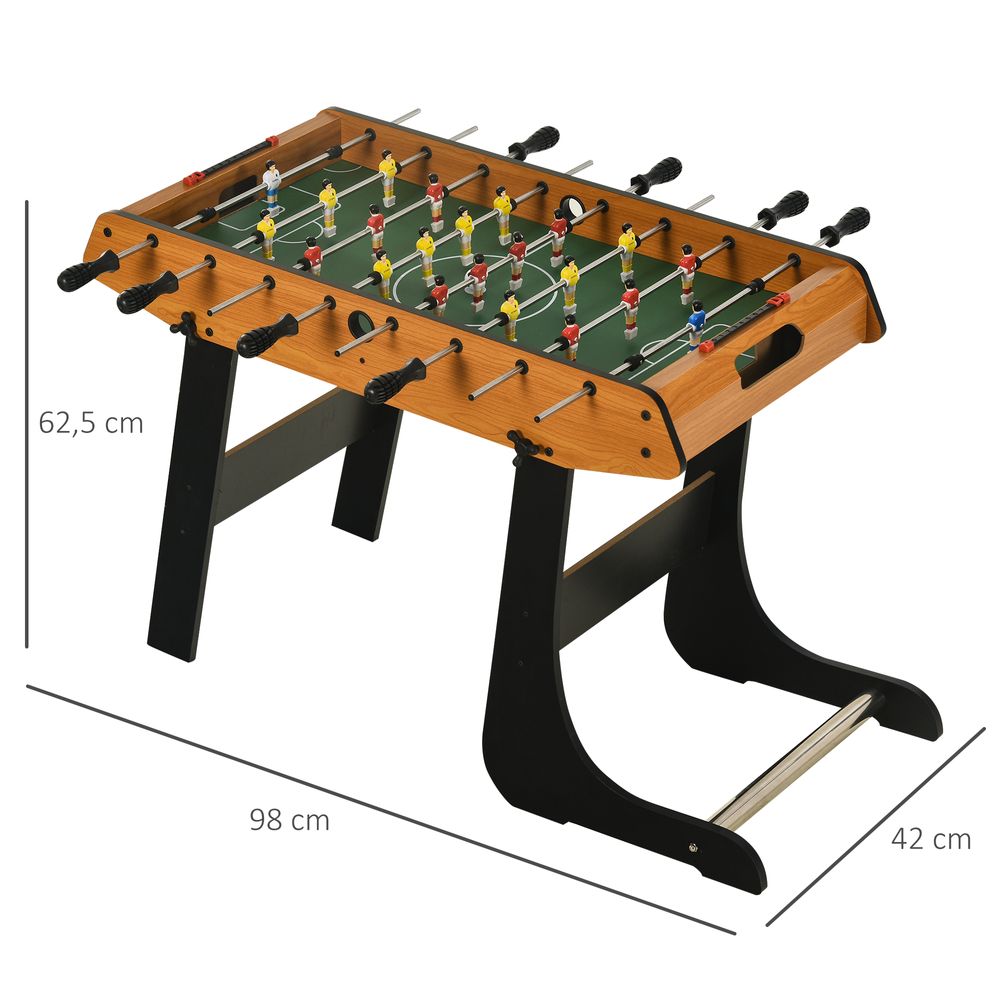 Folding Football Gaming Table Mini Foosball Soccer Table, Family Kids HOMCOM - anydaydirect