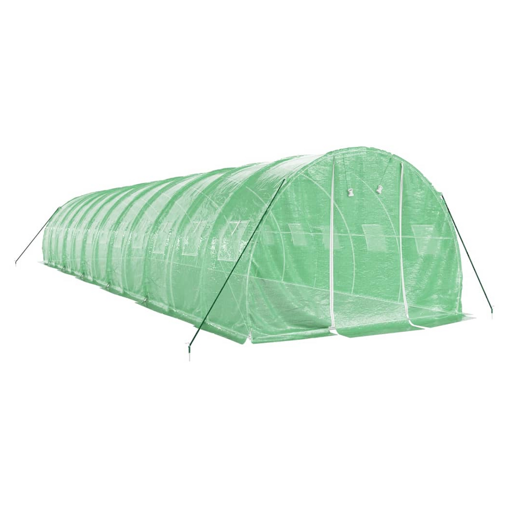 vidaXL Greenhouse with Steel Frame Green 36 m² 12x3x2 m - anydaydirect