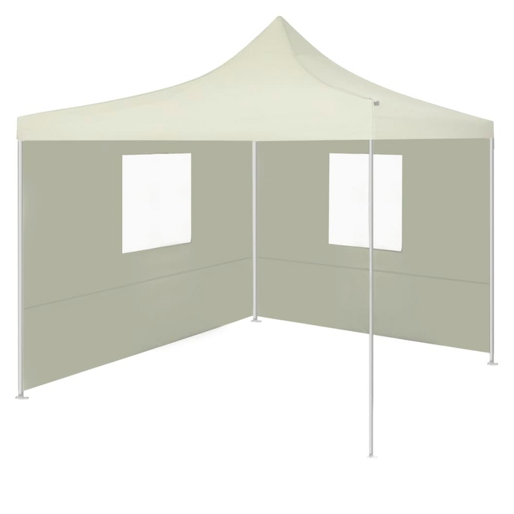 Foldable Tent with 2 Walls 3x3 m Cream - anydaydirect