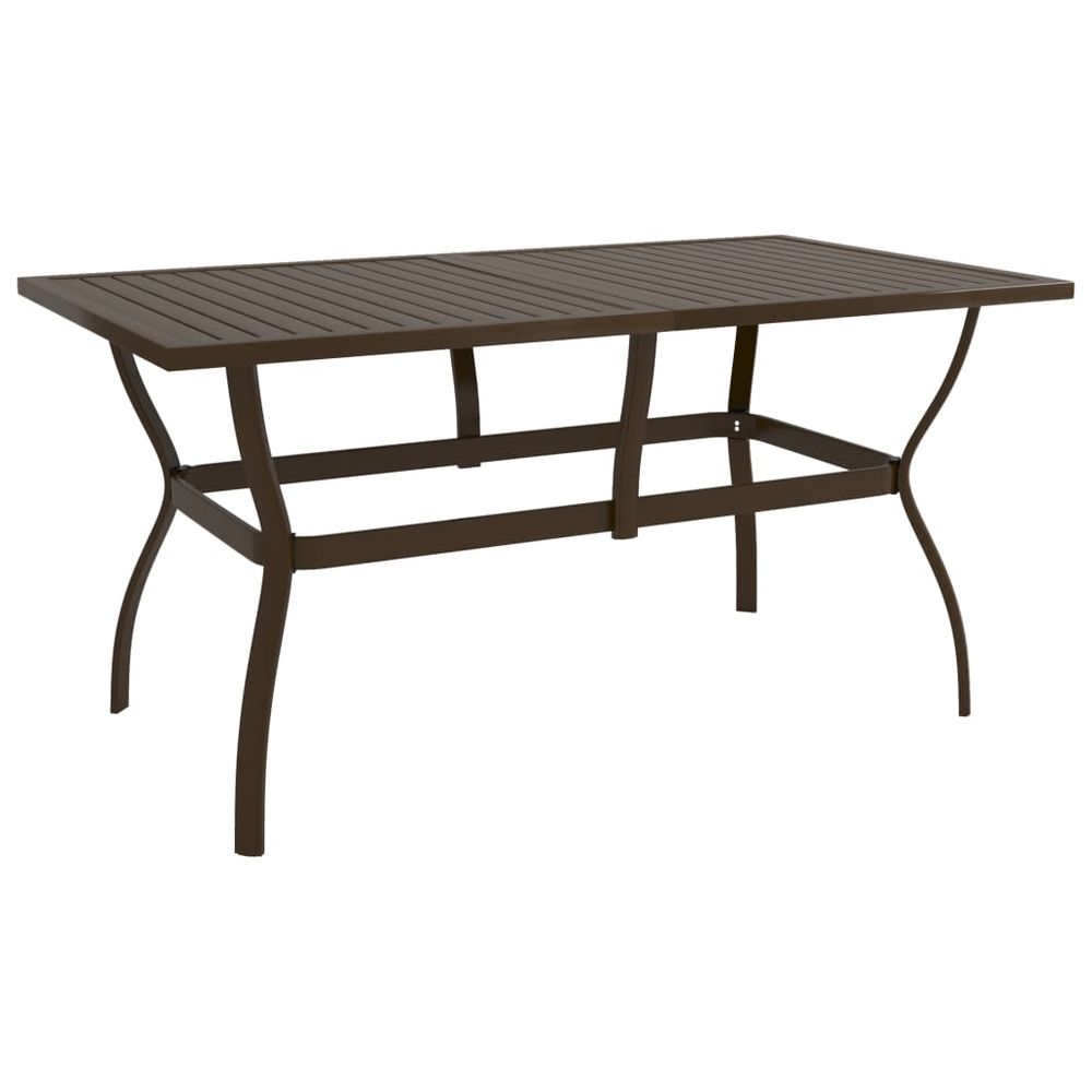 Garden Table Anthracite 81.5x81.5x72 cm Steel - anydaydirect