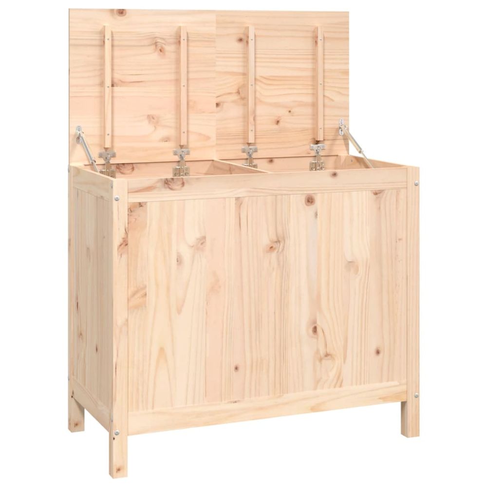 Laundry Box 88.5x44x76 cm Solid Wood Pine - anydaydirect