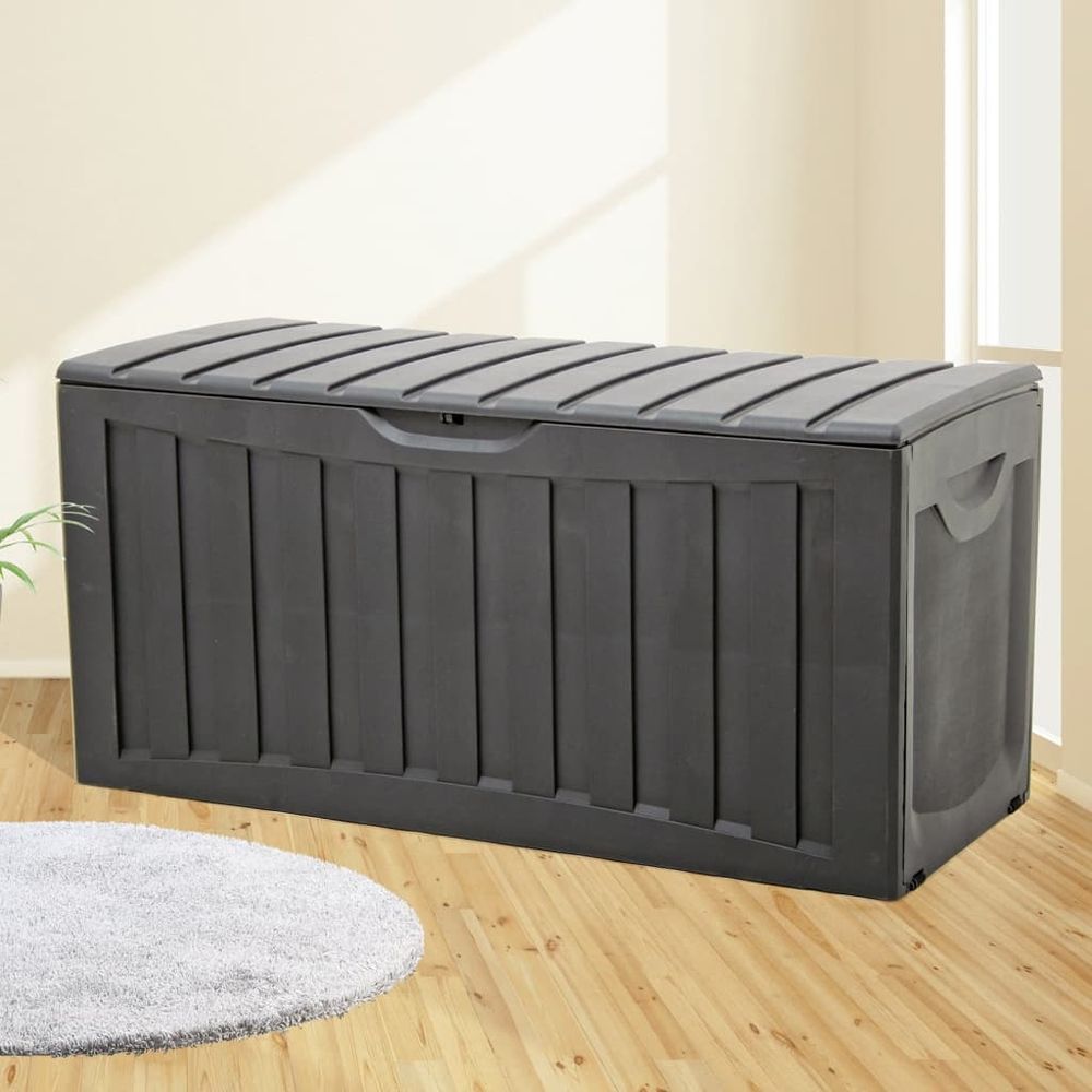 Storage Box Black 118x53x57 cm Polypropylene - anydaydirect