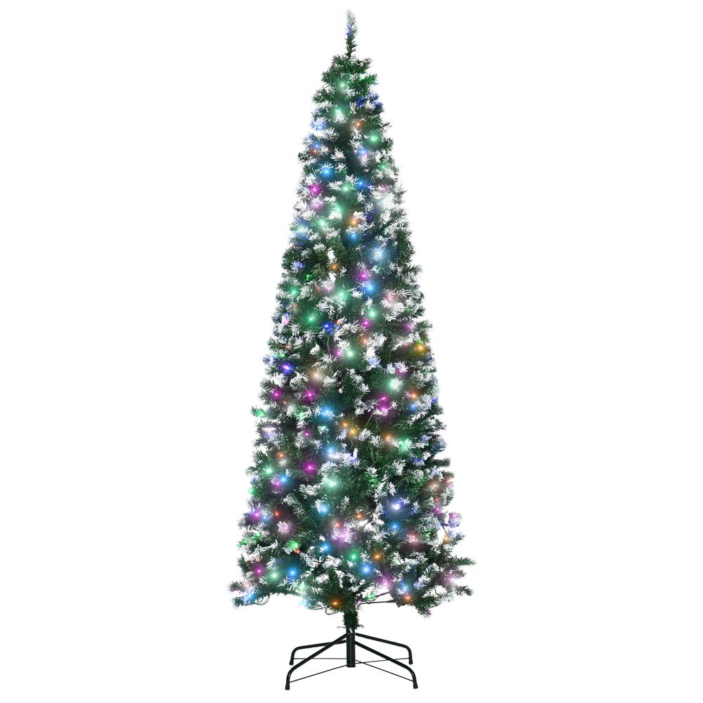 7FT Prelit Artificial Xmas Tree Holiday Decor  350 Colourful LED Light - anydaydirect