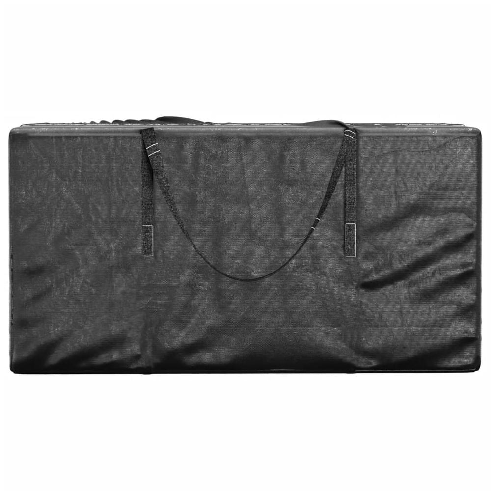 Garden Cushion Storage Bag Black 150x75x75 cm Polyethylene - anydaydirect