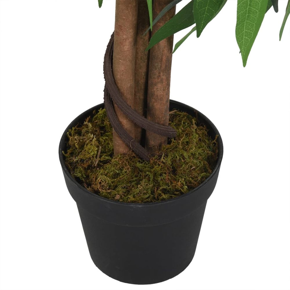 vidaXL Artificial Mango Tree 600 Leaves 150 cm Green - anydaydirect