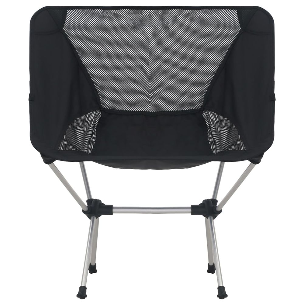 2x Folding Camping Chairs with Carry Bag 54x50x65 cm Aluminium - anydaydirect