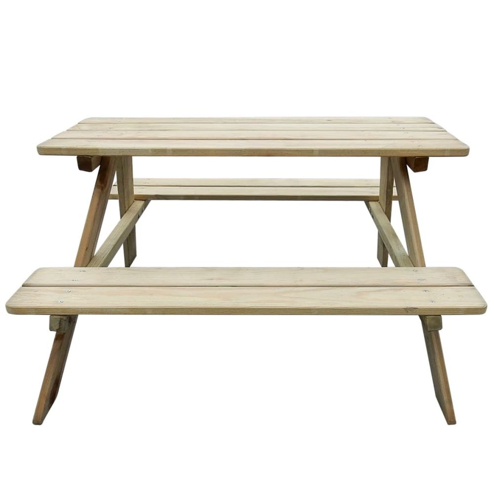 Kid's Picnic Table 89 x 89.6 x 50.8 cm Pinewood - anydaydirect