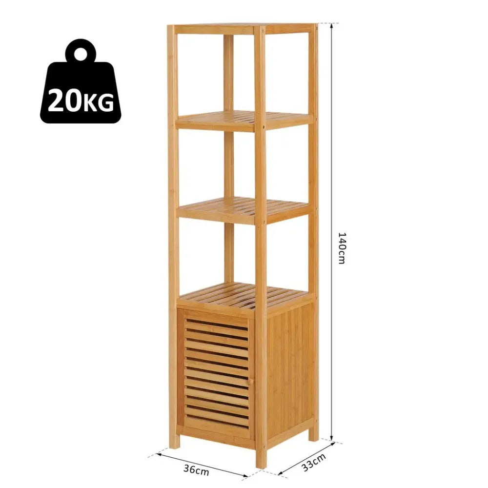 Storage Unit Freestanding Cabinet w/ Shelves Cupboard Organiser Bathroom - anydaydirect