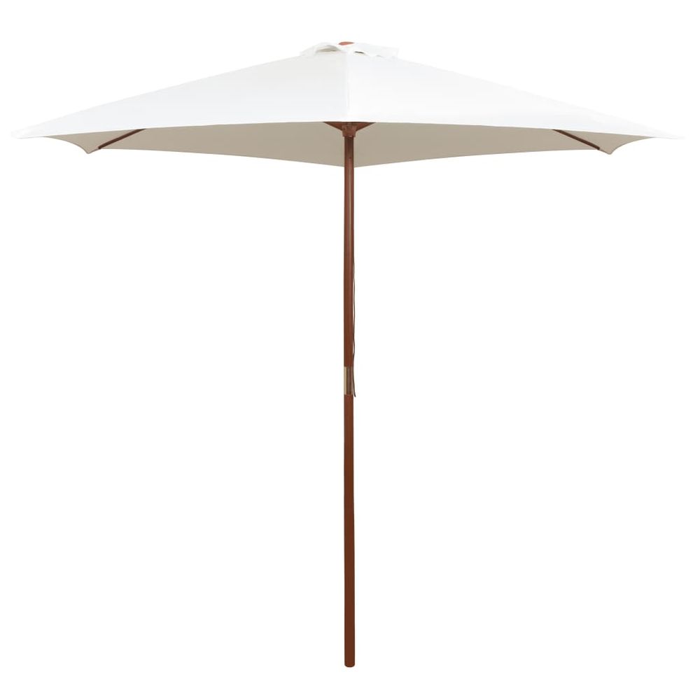 Outdoor Parasol with Wooden Pole  270 cm - anydaydirect