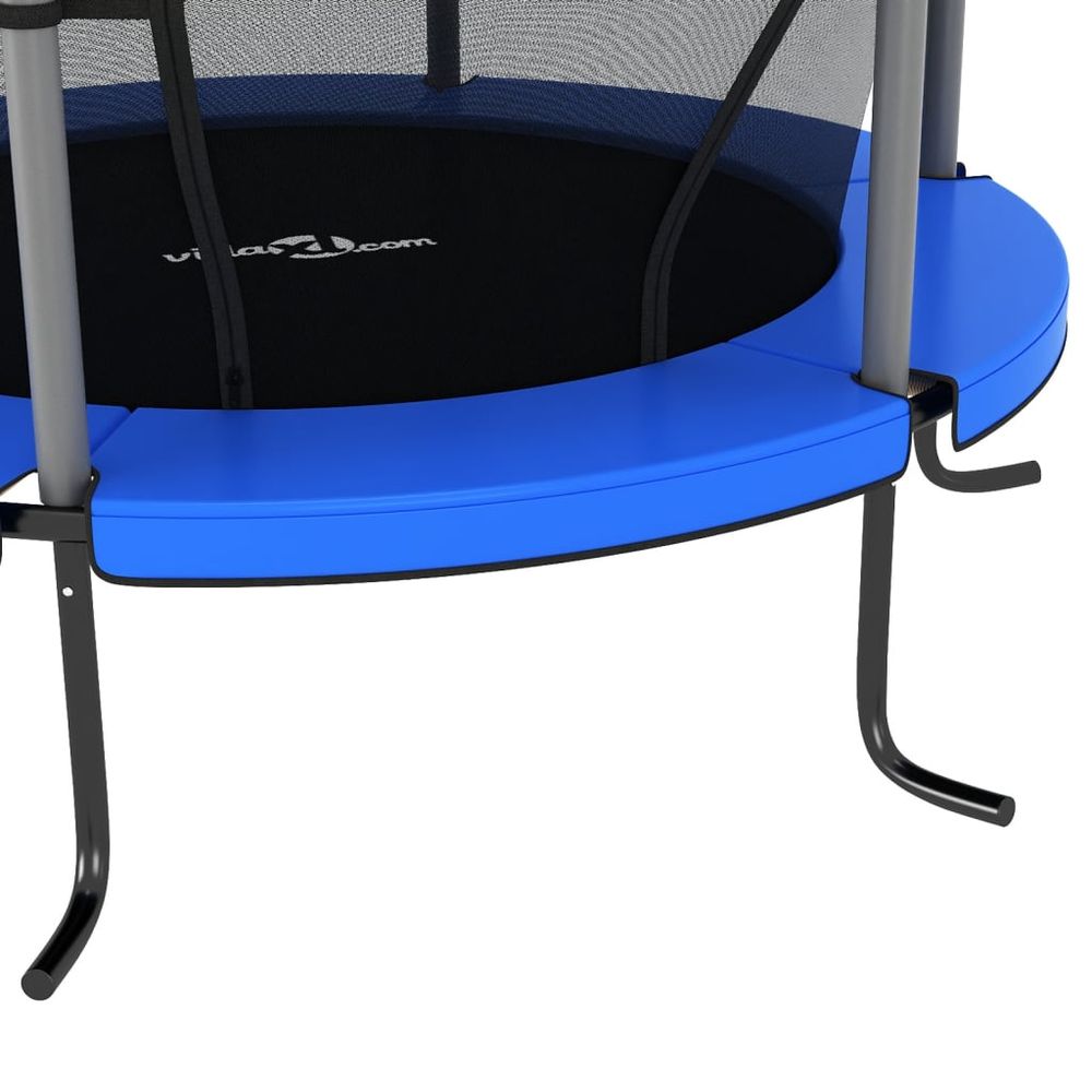 Trampoline with Safety Net Round 140x160 cm Blue - anydaydirect