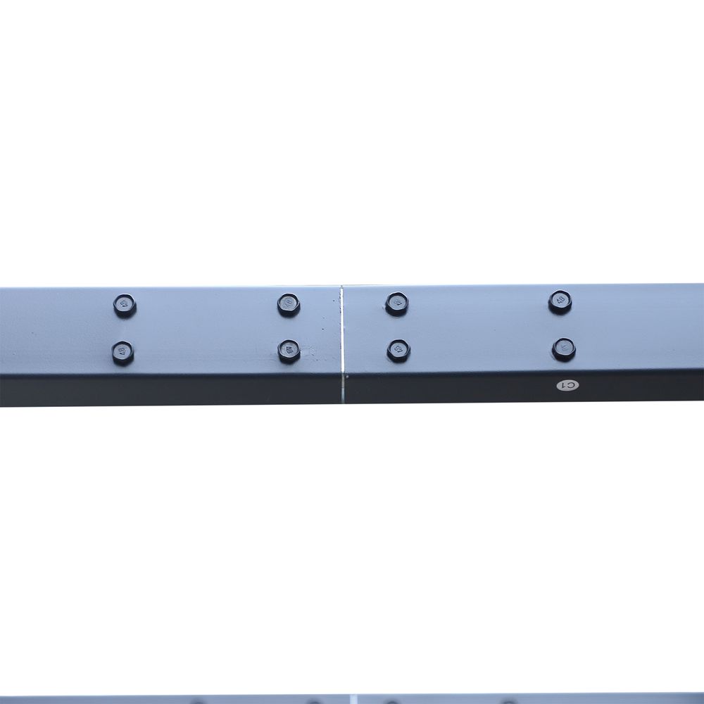 Outsunny 3x3 m Metal Pergola, 300Lx300Wx230H cm-Black - anydaydirect
