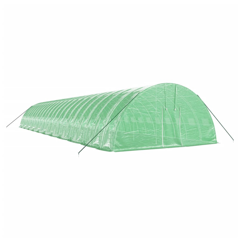 vidaXL Greenhouse with Steel Frame Green 132 m² 22x6x2.85 m - anydaydirect