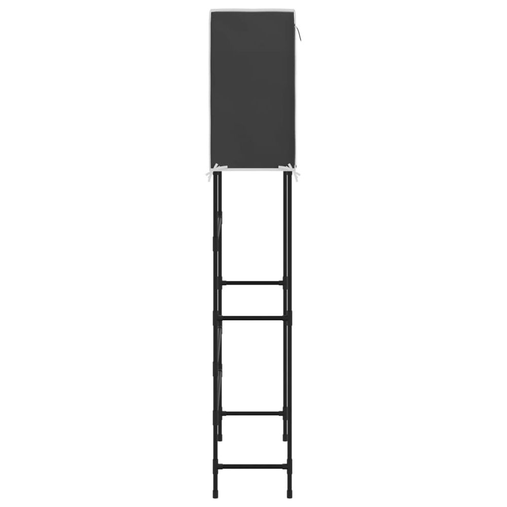 2-Tier Storage Rack over Laundry Machine Black 71x29.5x170.5 cm Iron - anydaydirect