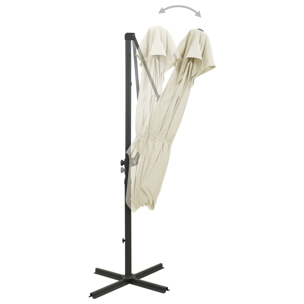 Cantilever Umbrella with Double Top 250x250 cm - anydaydirect