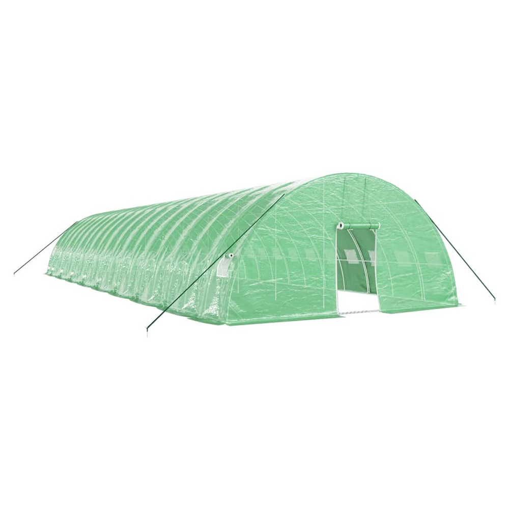 vidaXL Greenhouse with Steel Frame Green 108 m² 18x6x2.85 m - anydaydirect