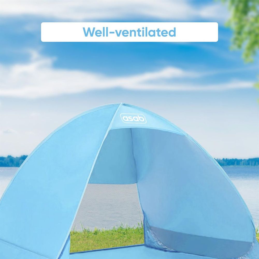 Pop Up Beach Tent Changing Room Privacy Tent Portable Family 1 Person - BLUE - anydaydirect