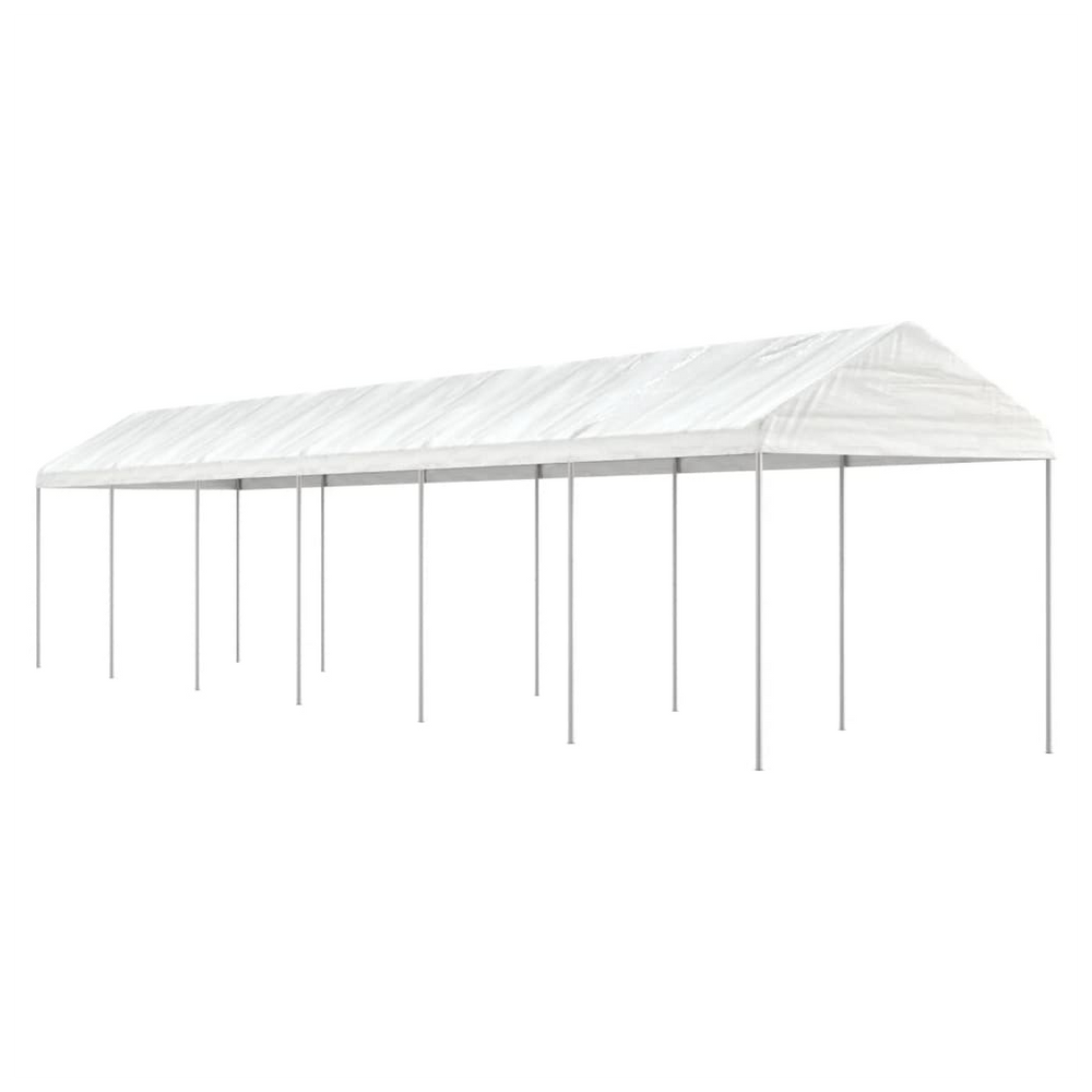 vidaXL Gazebo with Roof White 13.38x2.28x2.69 m Polyethylene - anydaydirect