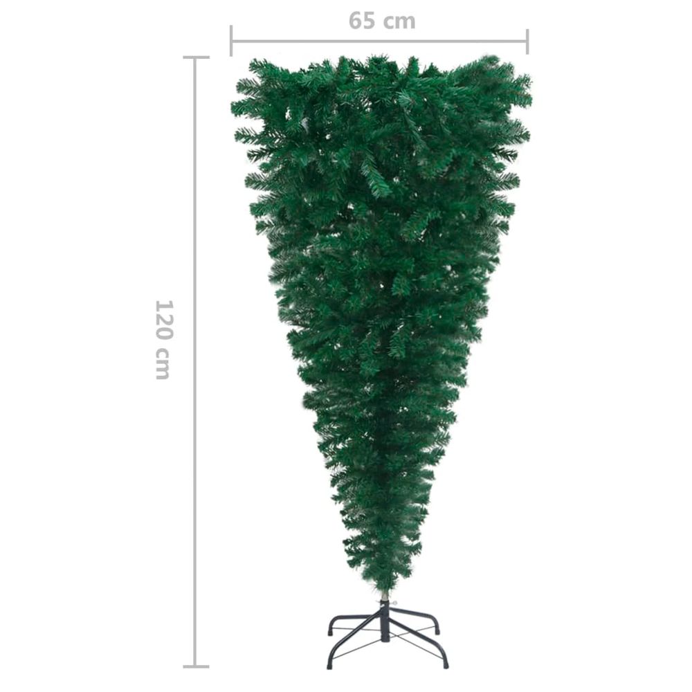 Upside-down Artificial Christmas Tree with Stand Green 120 cm - anydaydirect