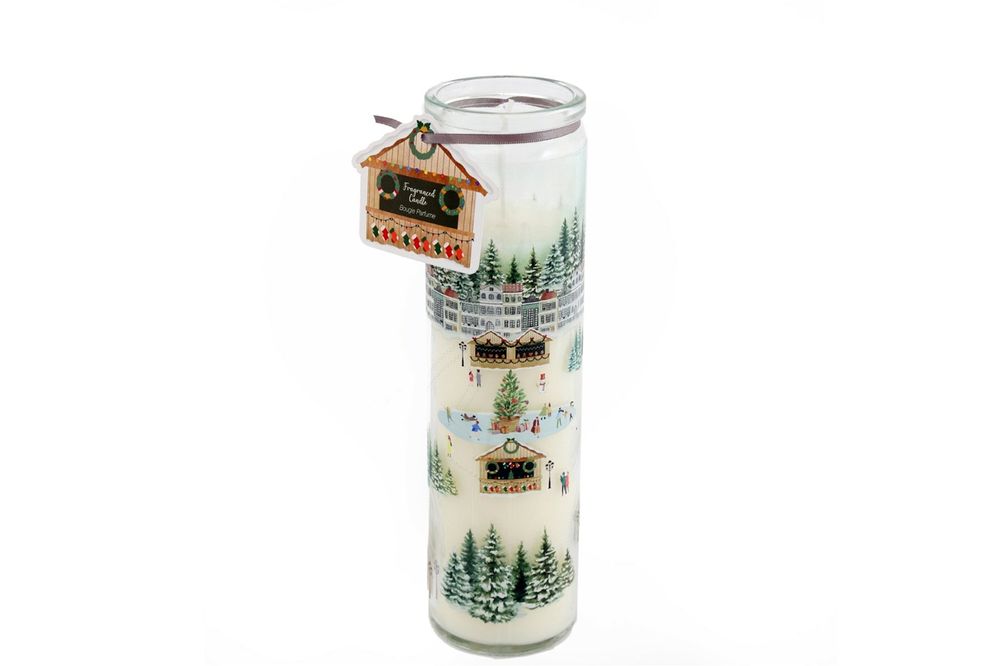 Christmas Market Citrus Tube Candle 20cm - anydaydirect