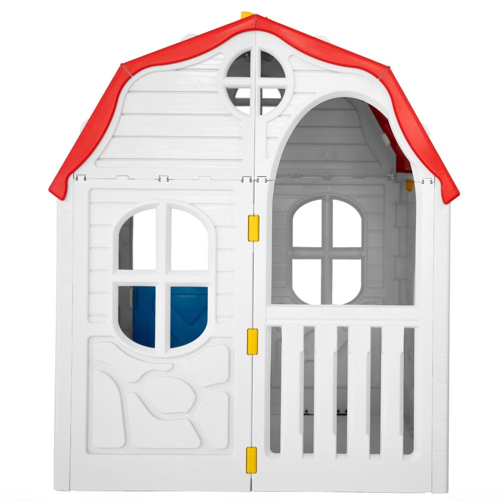 Kids Foldable Playhouse with Working Door and Windows - anydaydirect