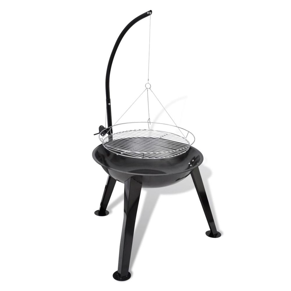 BBQ Stand Charcoal Barbecue Hang Round - anydaydirect