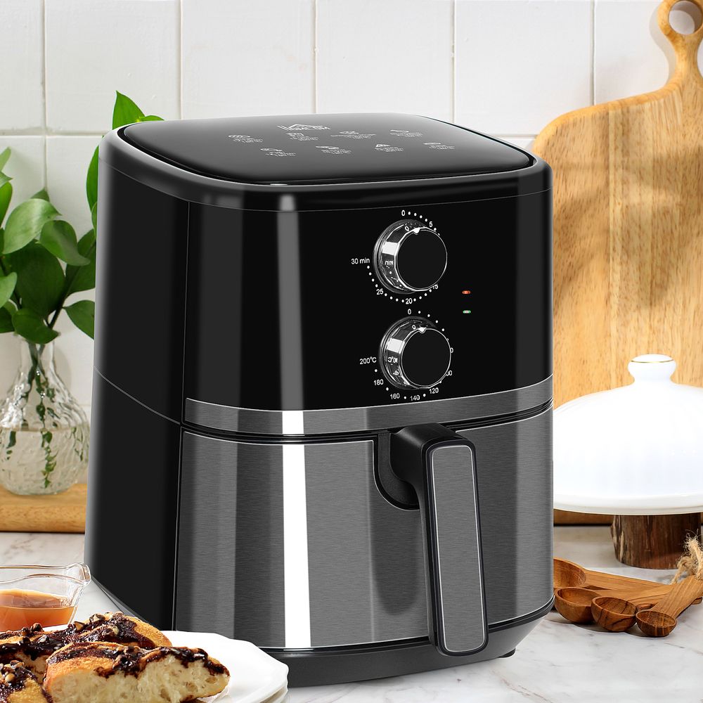 Air Fryer 1500W 4.5L Air Fryers Oven with Rapid Air Circulation Timer HOMCOM - anydaydirect