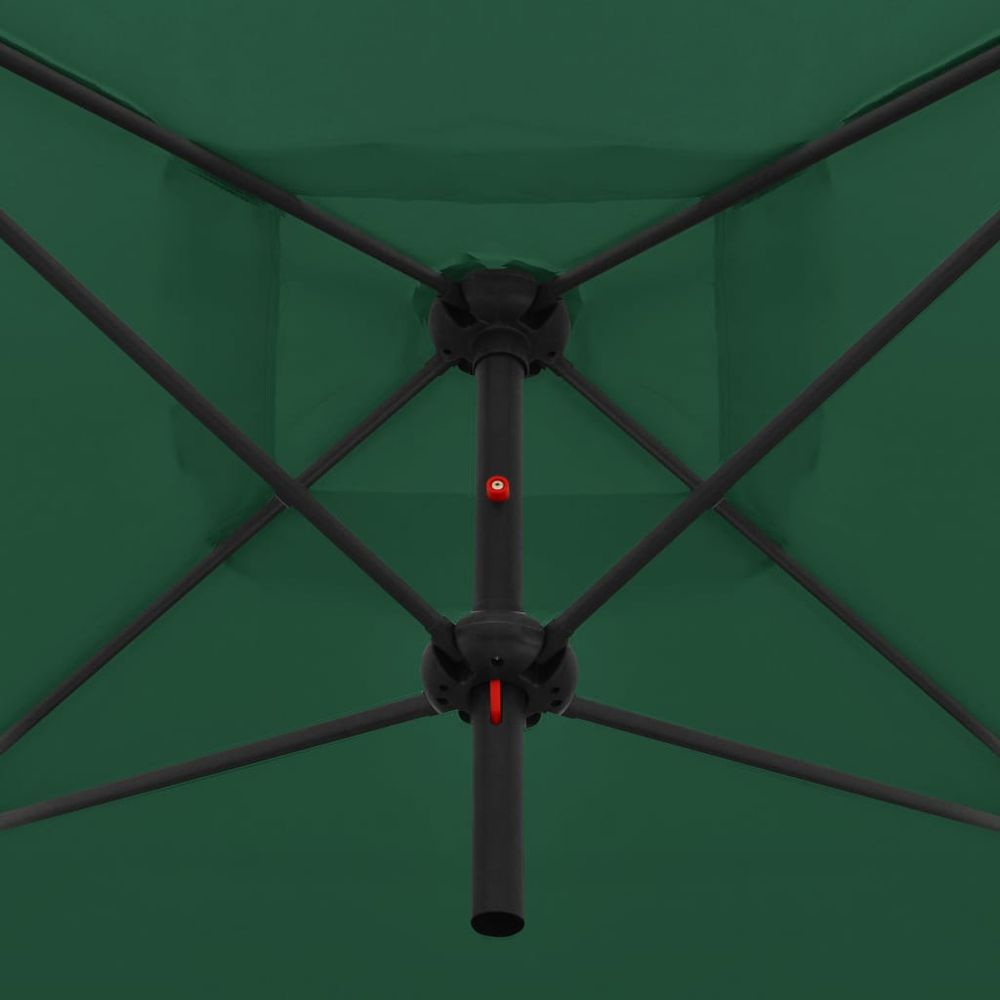 Double Parasol with Steel Pole 250x250 cm - anydaydirect