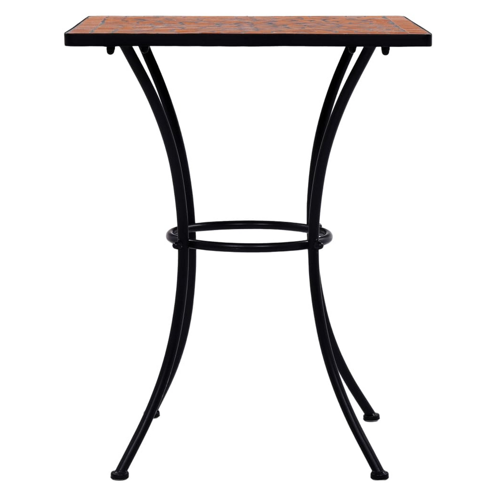 Mosaic Bistro Table Terracotta 60 cm Ceramic - anydaydirect