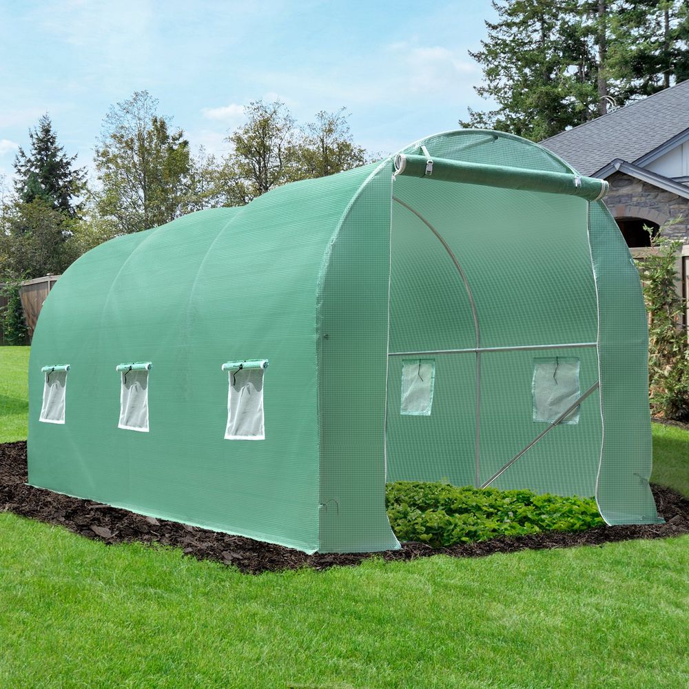 Walk-in Greenhouse Tunnel Round Gardening - anydaydirect