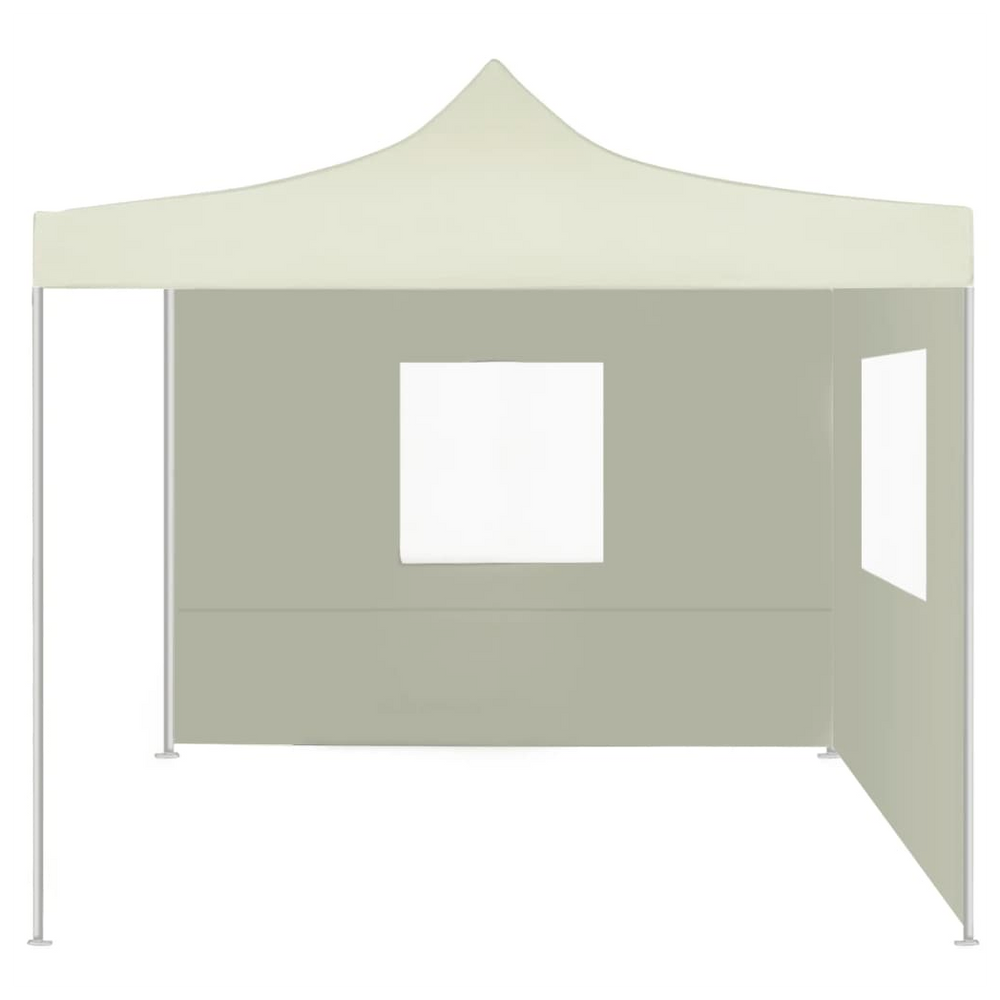 Foldable Tent with 2 Walls 3x3 m Cream - anydaydirect