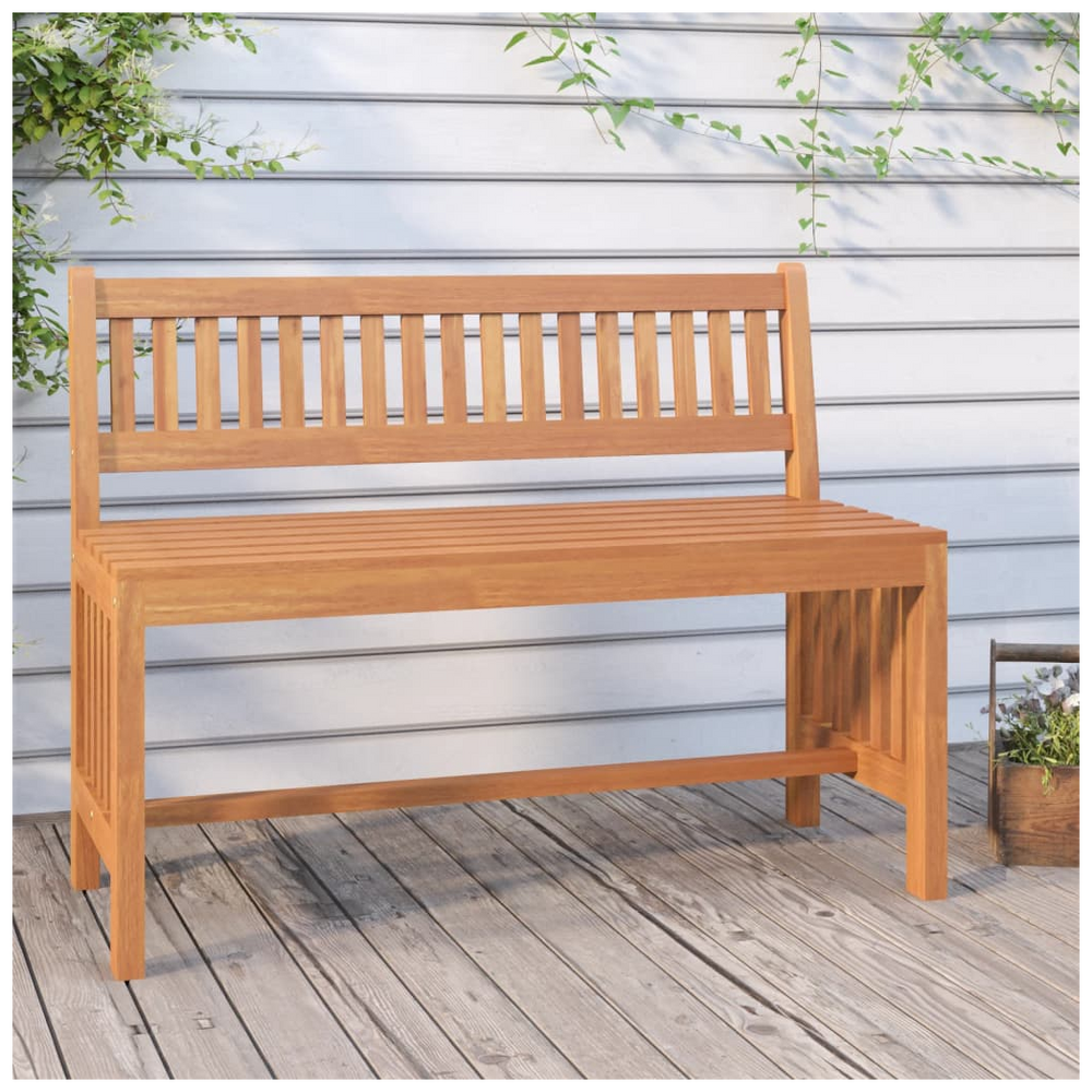 Garden Bench 110 cm Solid Wood Eucalyptus - anydaydirect