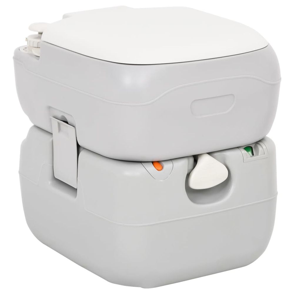 Portable Camping Toilet and Handwash Stand Set with Water Tank - anydaydirect