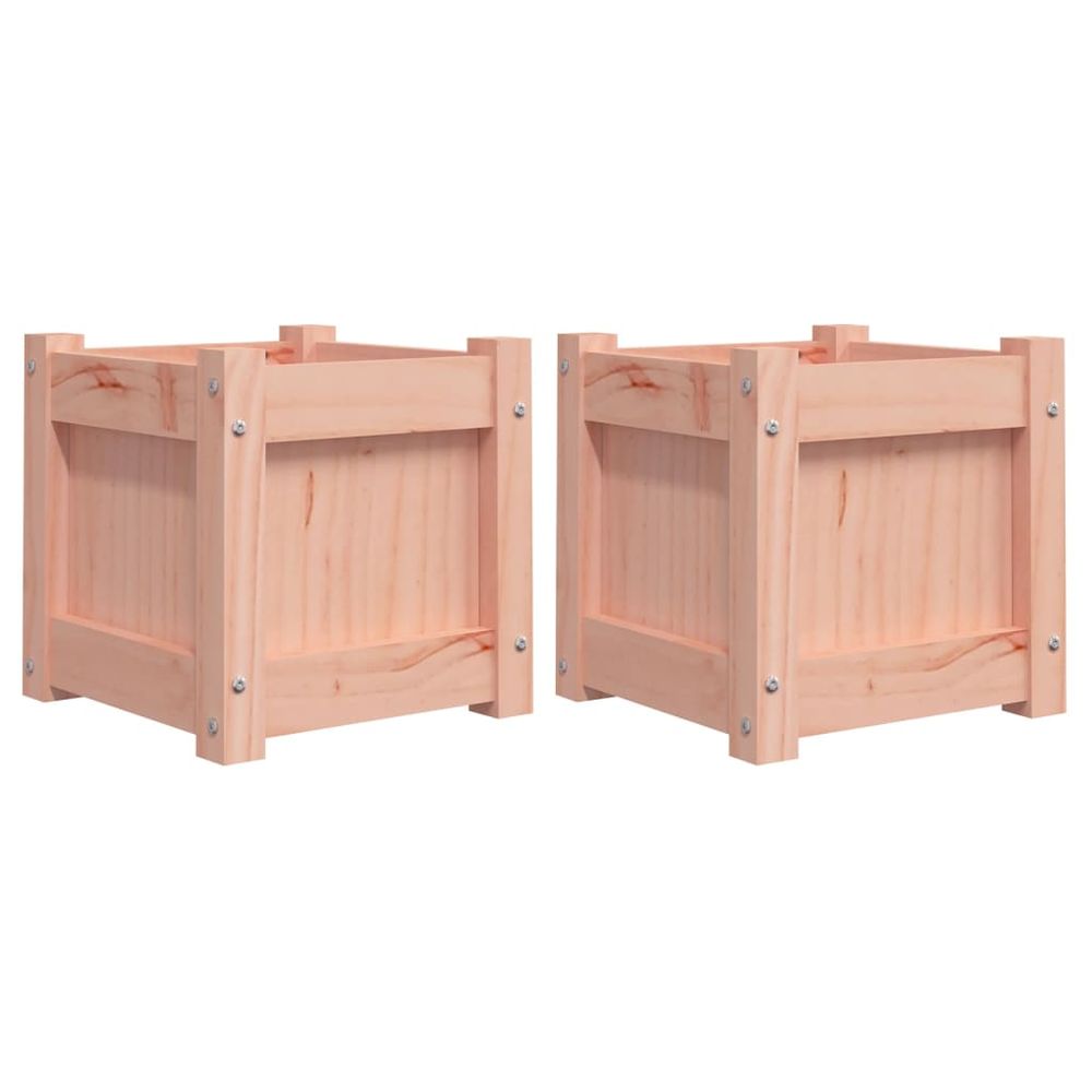 vidaXL Garden Planters 2 pcs Solid Wood Douglas - anydaydirect