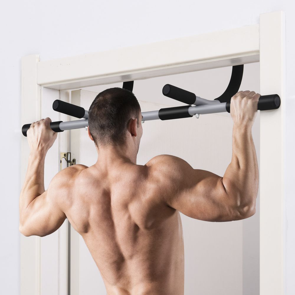 Indoor Fitness Door Horizontal Bar Pull-ups Home Gym Upper Body Workout - anydaydirect