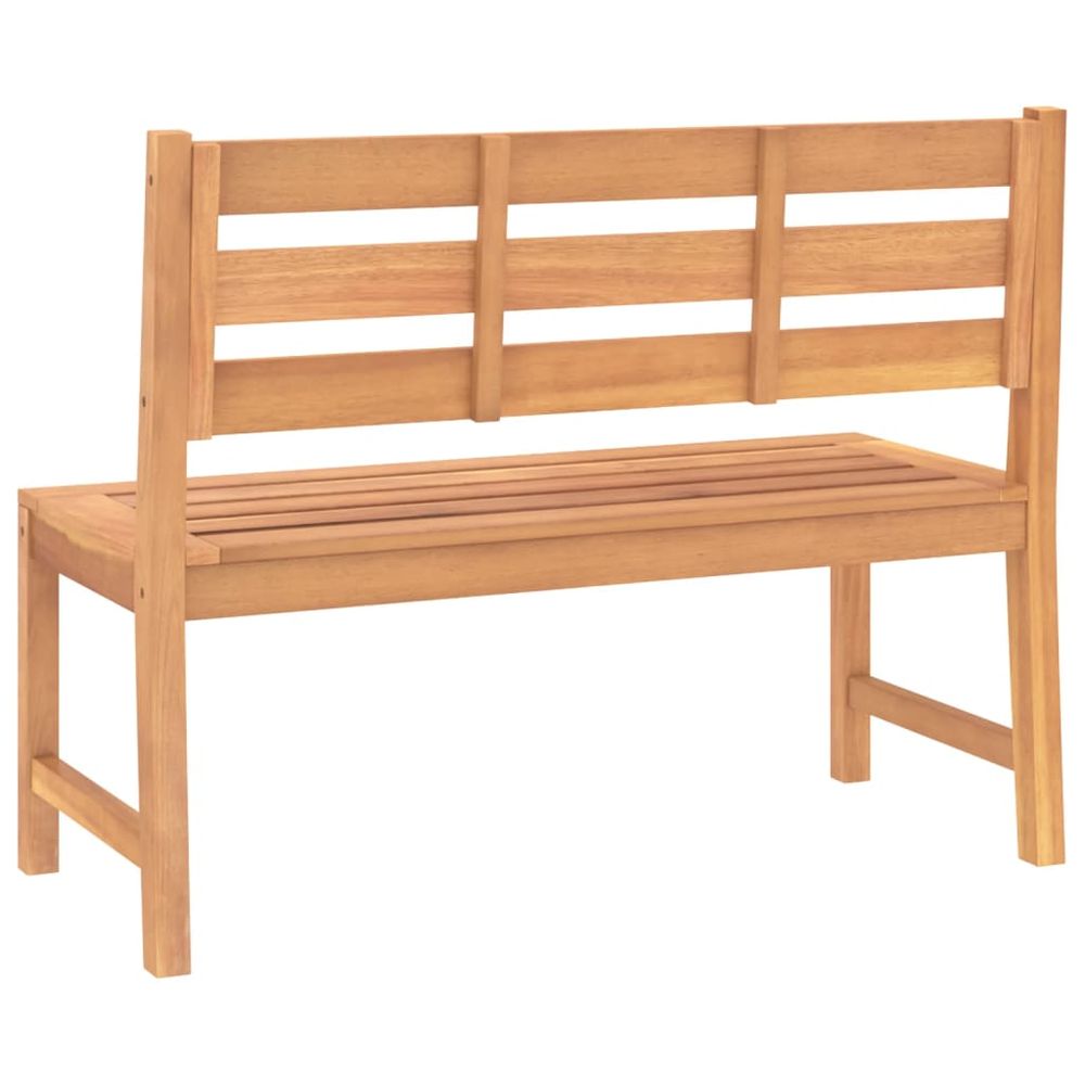 Garden Bench 114 cm Solid Teak Wood - anydaydirect