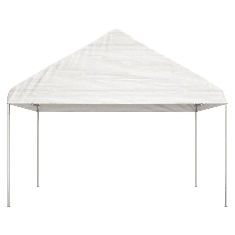 vidaXL Gazebo with Roof White 20.07x4.08x3.22 m Polyethylene - anydaydirect