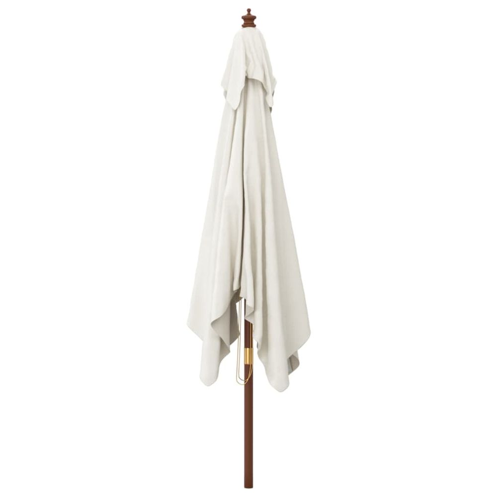 Garden Parasol with Wooden Pole Sand 300x300x273 cm - anydaydirect