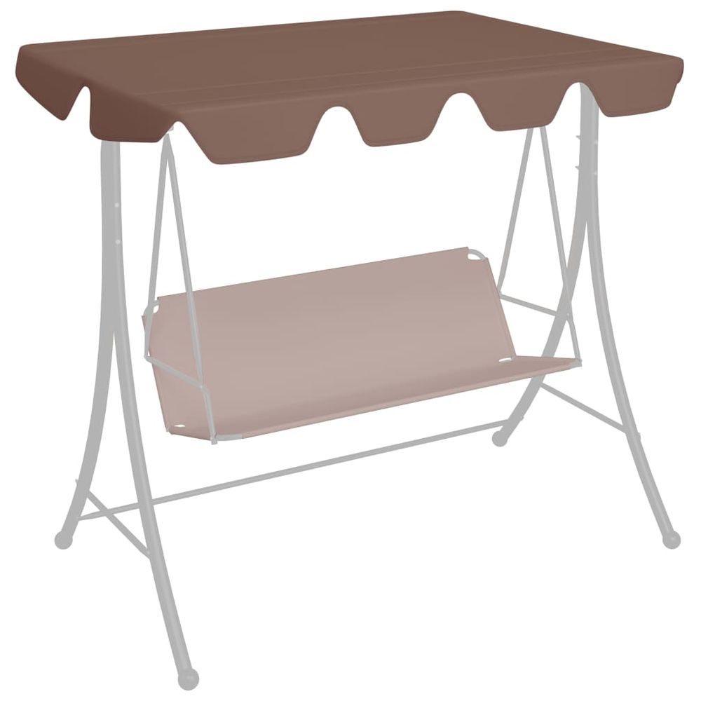 Replacement Canopy for Garden Swing  210 x 146 cm to 248 x 186 cm - anydaydirect